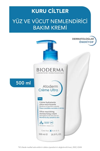 BİODERMA Atoderm Cream Ultra Nemlendirici Krem 500 ml ürün görseli 1