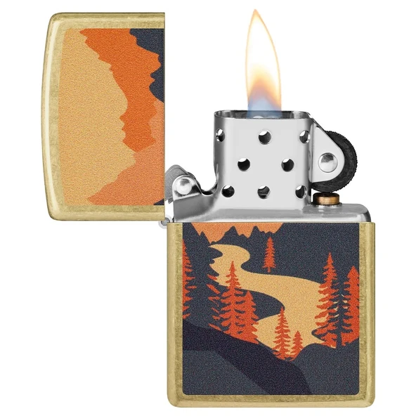 Zippo Mountain Dizayn Çakmak - Resim 3