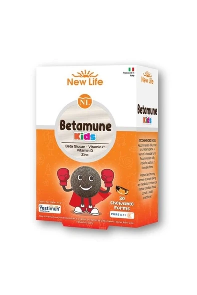 NEW LİFE Betamune KIDS 30 Çiğneme Tableti ürün görseli 1