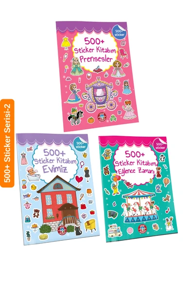 Çocuk Akademi 500+ Sticker Kitaplarım Serisi-2 ürün görseli 1