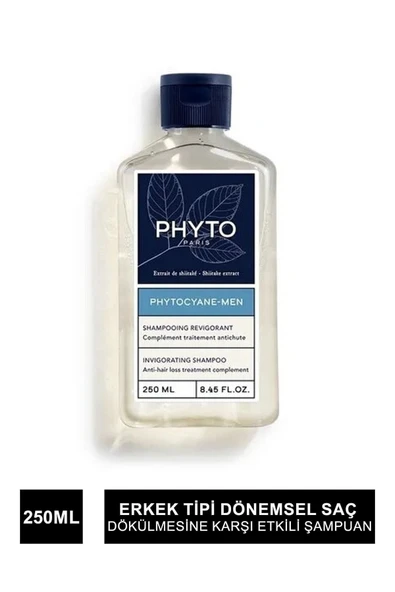 PHYTO Cyane Erkek Tipi Dökülme Giderici Şampuan 250ml ürün görseli 1