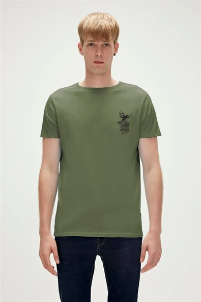 Bad Bear Fısh Dream Thyme Erkek Haki Tshirt ürün görseli 1