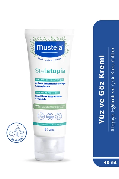 MUSTELA Stelatopia Emollient Face Cream 40 ml ürün görseli 1