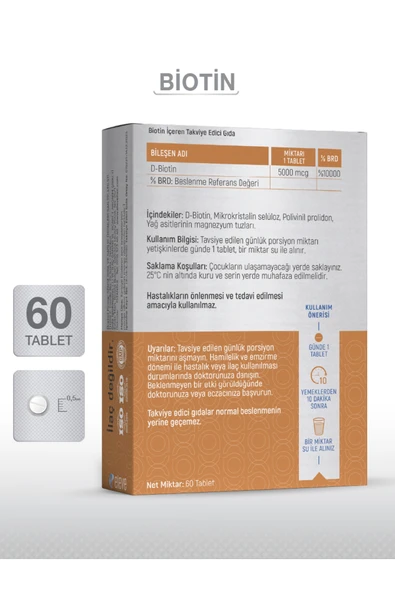 GOODDAY Biotin 60 Tablet - 5000 Mcg Biotin - Resim 4