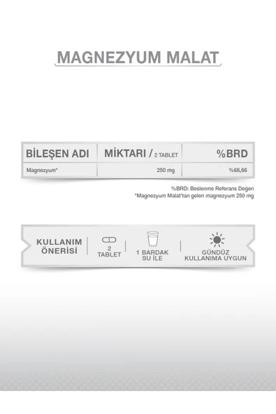 GOODDAY MAGNESIUM PLUS M ( Malat ) 30 TABLET - Resim 3