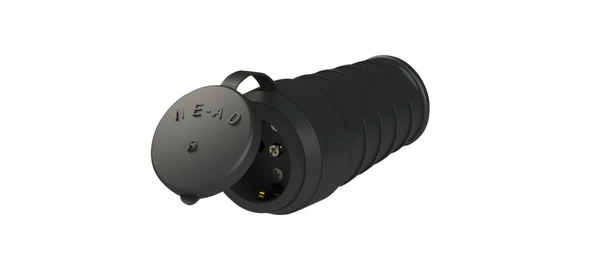 Ne-Ad 4014 1X16A Topraklı Kauçuk Seyyar Priz ürün görseli 1
