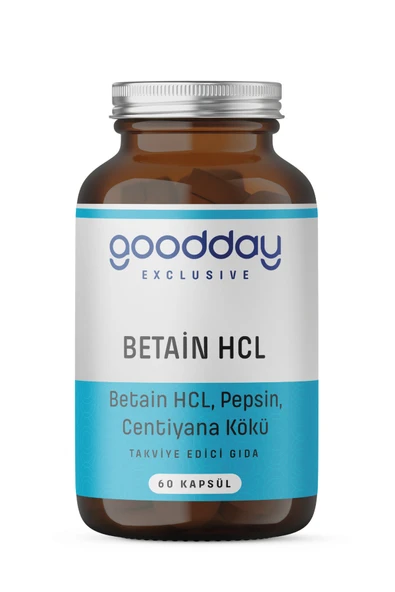 GOODDAY Betain Hcl Pepsin 60 Kapsül Besin Takviyesi ürün görseli 1