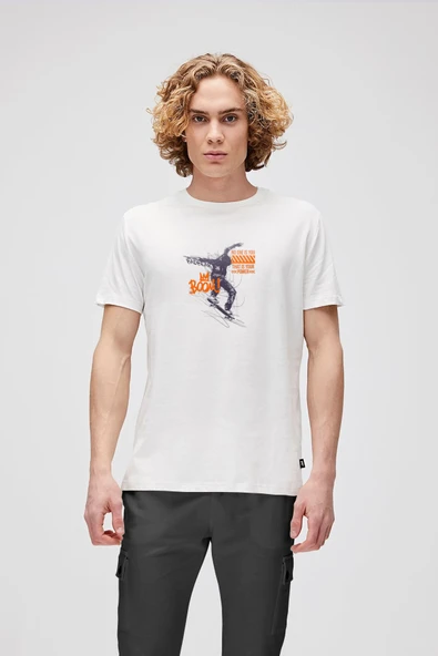 Bad Bear Boom Erkek Beyaz Tshirt Off-White ürün görseli 1