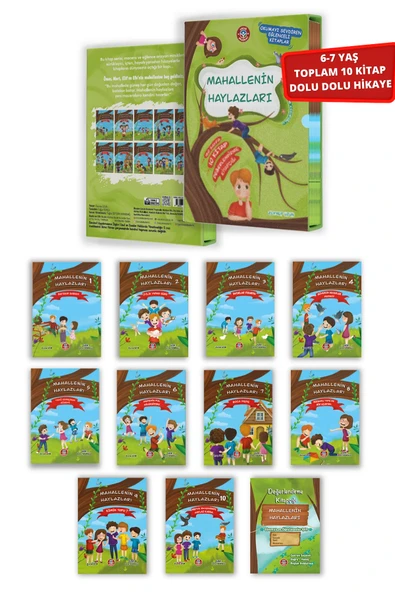 Çocuk Akademi Mahallenin Haylazları Dolu Dolu 10 Kitap Hikaye Serisi ürün görseli 1