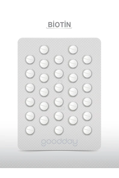 GOODDAY Biotin 60 Tablet - 5000 Mcg Biotin - Resim 6