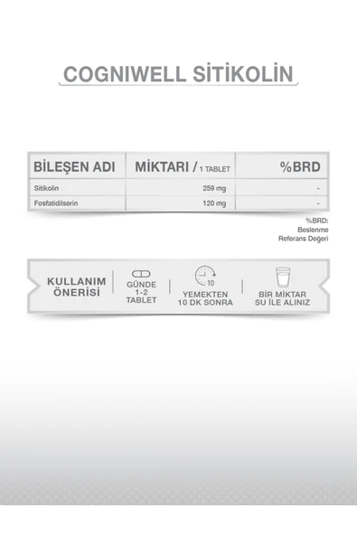 GOODDAY Cogniwell Sitikolin 30 Tablet - Resim 6