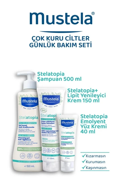 MUSTELA Çok Kuru Ciltler Günlük Bakım Seti ürün görseli 1