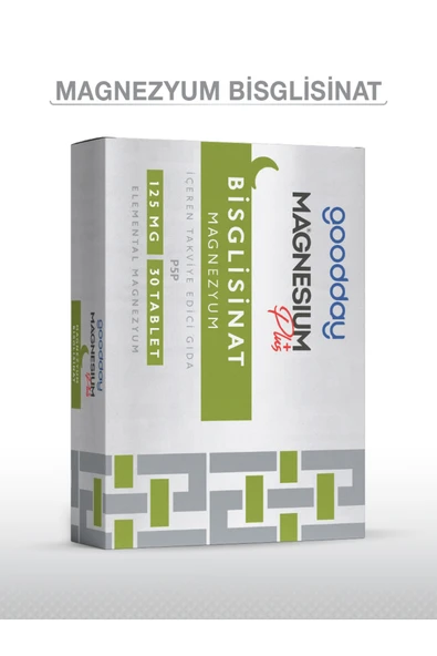 GOODDAY MAGNESIUM PLUS G ( Bisglisinat ) 30 TABLET ürün görseli 1