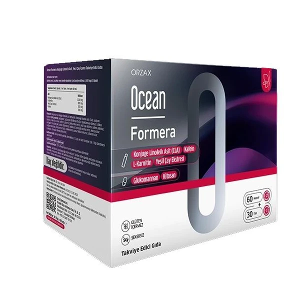 Ocean Formera L-Karnitin 30 Tüp + Glukomannan 60 Kapsül ürün görseli 1