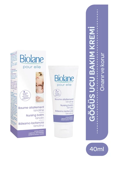 BİOLANE Nemlendirici, Koruyucu ve Onarıcı Özellikler İçeren Göğüs Ucu Çatlak Kremi 40ml - SKT: 10/2026 ürün görseli 1