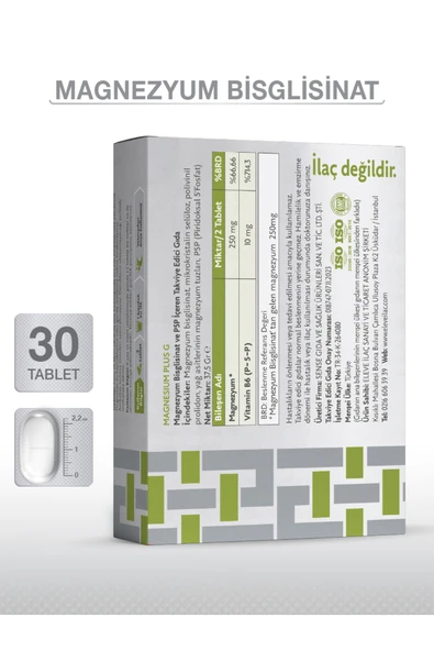 GOODDAY MAGNESIUM PLUS G ( Bisglisinat ) 30 TABLET - Resim 2
