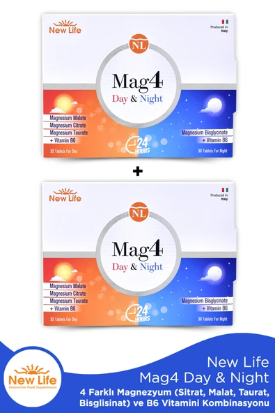 NEW LİFE Mag4 Day & Night 60 Tablet X2 ürün görseli 1