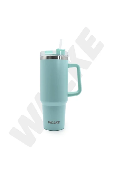 Walke Luxury Pipetli Bardak Termos 1.2 Litre Açık Yeşil ürün görseli 1