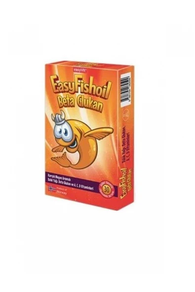 EASY FİSHOİL Easyfishoil Beta Glukan Karışık Meyve Aromalı 30 Jel Tablet ürün görseli 1