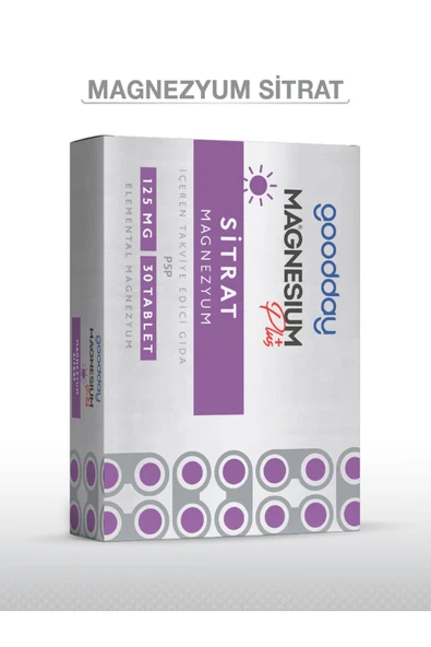 GOODDAY Magnesıum Plus S (MAGNEZYUM SİTRAT) & P5p 30 Tablet ürün görseli 1