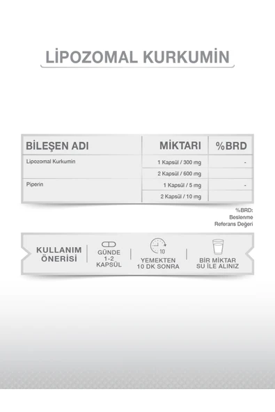 GOODDAY LİPOZOMAL KURKUMİN 30 LİKİT KAPSÜL - Resim 4