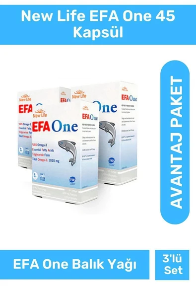 NEW LİFE Efa One Omega-3 45 Kapsül 3 Adet ürün görseli 1