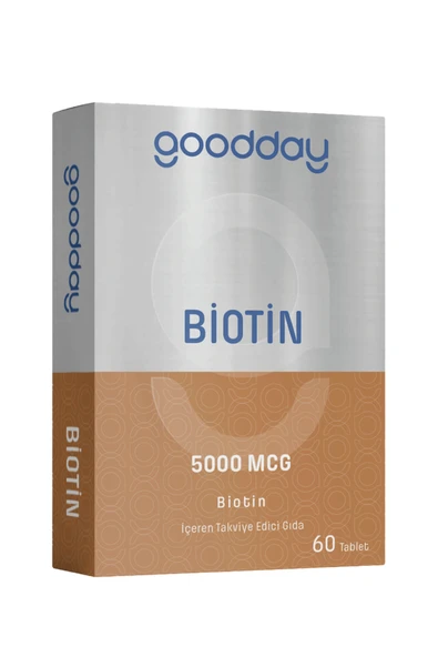 GOODDAY Biotin 60 Tablet - 5000 Mcg Biotin ürün görseli 1