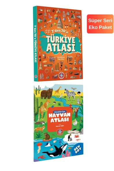 Çocuk Akademi Çocuk Akademi Atlas Serisi - 7'den 70'e Türkiye Atlası - Hayvan Atlası ürün görseli 1