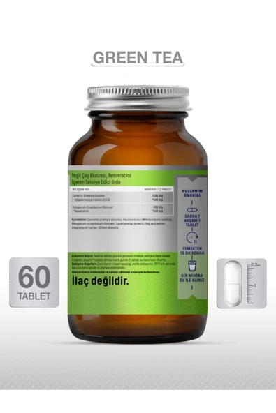 GOODDAY Green Tea Resveratrol 60 Tablet - Resim 2