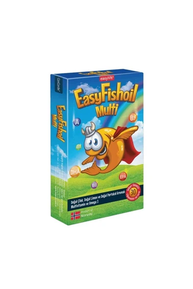 EASY FİSHOİL Easyfishoil Multi Balık Yağı Çiğnenebilir 30 Jel ürün görseli 1