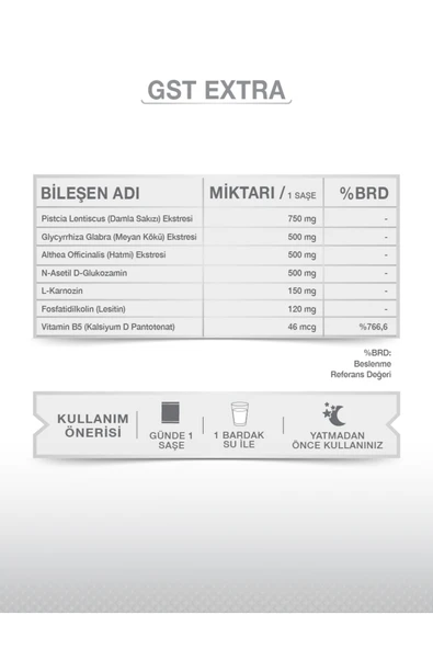 GOODDAY Gst- Extra 30 Saşe Bitkisel Besin Takviyesi - Resim 5