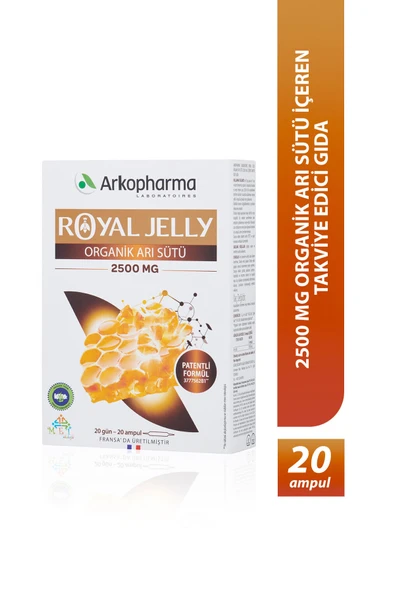ARKOPHARMA Royal Jelly Organik Arı Sütü 2500 Mg ürün görseli 1
