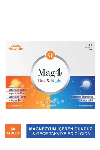 NEW LİFE Mag4 Day & Night 60 Tablet ürün görseli 1