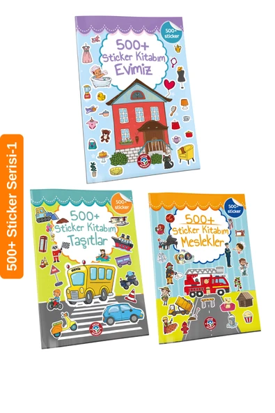 Çocuk Akademi 500+ Sticker Kitaplarım Serisi-1 ürün görseli 1