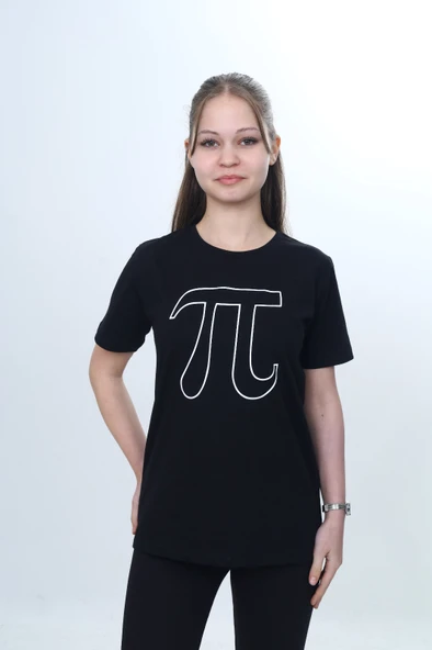 Toontoy Unisex Çocuk Pi Sayı Baskılı Bisiklet Yaka Refax Fit Kısa Kollu T-shırt ürün görseli 1