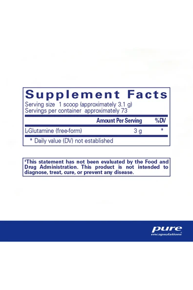 PURE ENCAPSULATİONS L-Glutamine Powder 227 Gr - Resim 2