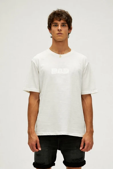 Bad Bear Maze Erkek Beyaz Tshirt Off-White ürün görseli 1