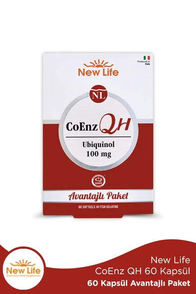 NEW LİFE CoEnz Qh Ubiquinol 60 Kapsül ürün görseli 1