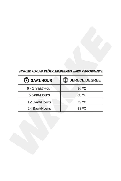 Walke Luxury Vakumlu Çelik Termos 1.2 Litre - Resim 3