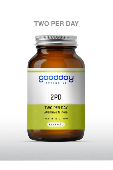 GOODDAY 2pd Two Per Day Multi Vitamin 60 Kapsül 29 Etken Madde ürün görseli 1