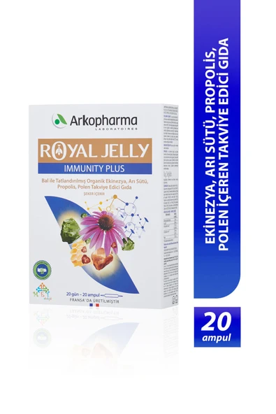 ARKOPHARMA Royal Jelly Immunity Plus - 20 Ampül ürün görseli 1