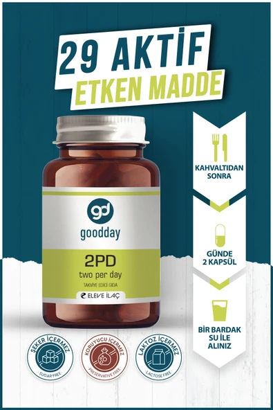 GOODDAY Goodday 2pd Two Capsule Per Day 60 Kapsül - Resim 3