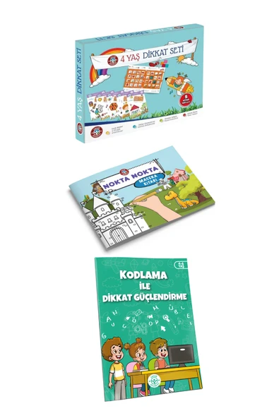 Çocuk Akademi 4 Yaş Dikkat Geliştirme Paketi ürün görseli 1