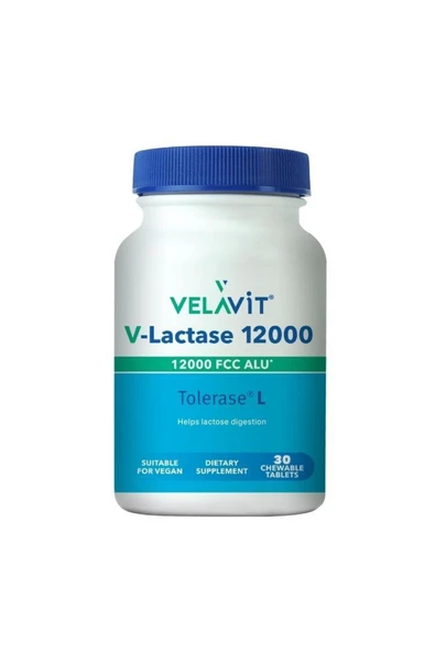 VELAVİT V-Lactase 12000 Mg 30 Tablet ürün görseli 1