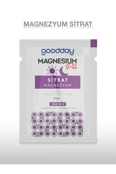 GOODDAY MAGNESIUM PLUS S (MAGNEZYUM SİTRAT) & P5P ürün görseli 1