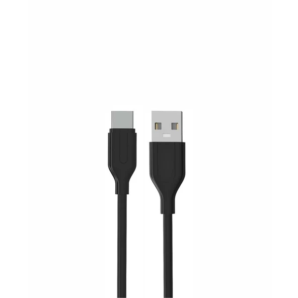 PDAteknoloji Yetty 2.4A Type-C Kablo 1m Siyah YKB-03S (Yerli Üretim) ürün görseli 1