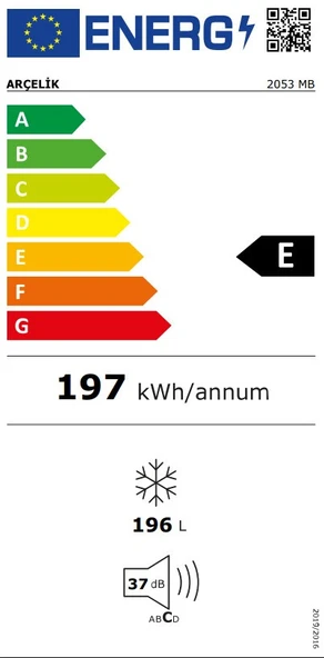 PTTAVM: Arçelik 2053 MB 5 Çekmeceli Dikey Derin Dondurucu