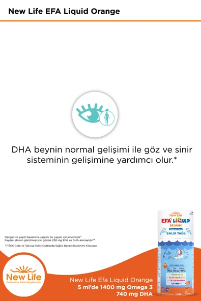 NEW LİFE Efa Liquid Orange 150 ml - Resim 3