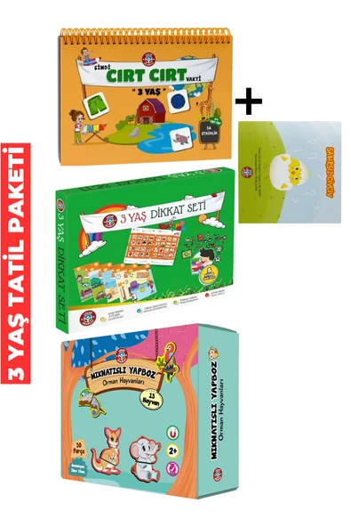 Çocuk Akademi 3 Yaşa Özel Tatil Etkinlik Paketi ürün görseli 1