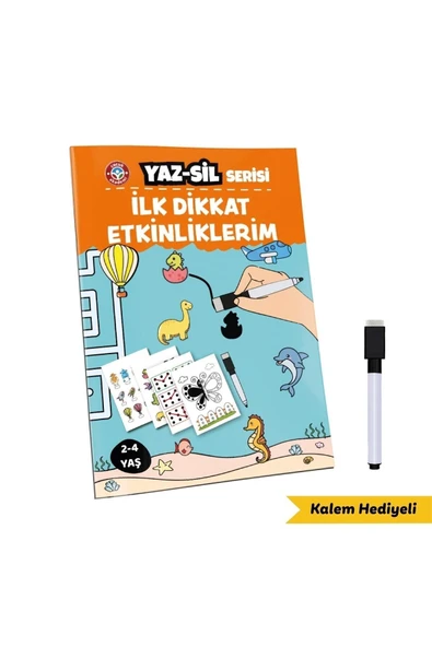 Çocuk Akademi Yaz Sil Serisi Ilk Dikkat Etkinliklerim ürün görseli 1